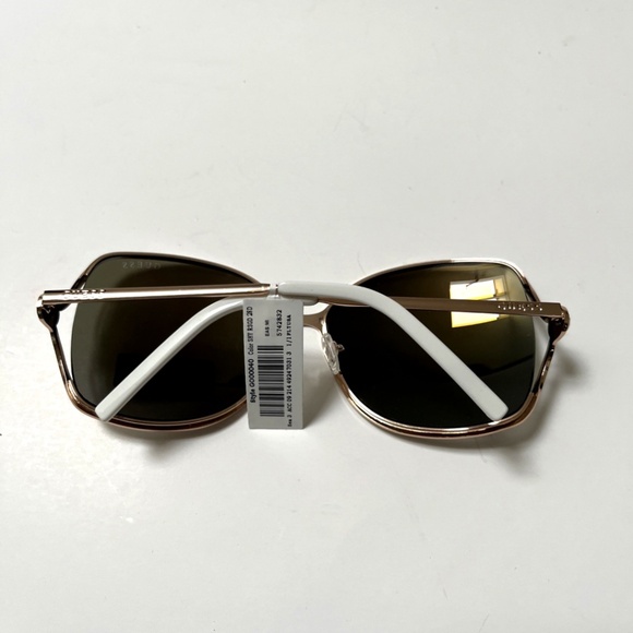New Original GUESS Butterfly Oversized Sunglasses Cut Out Mirror White GO00040 main image 6